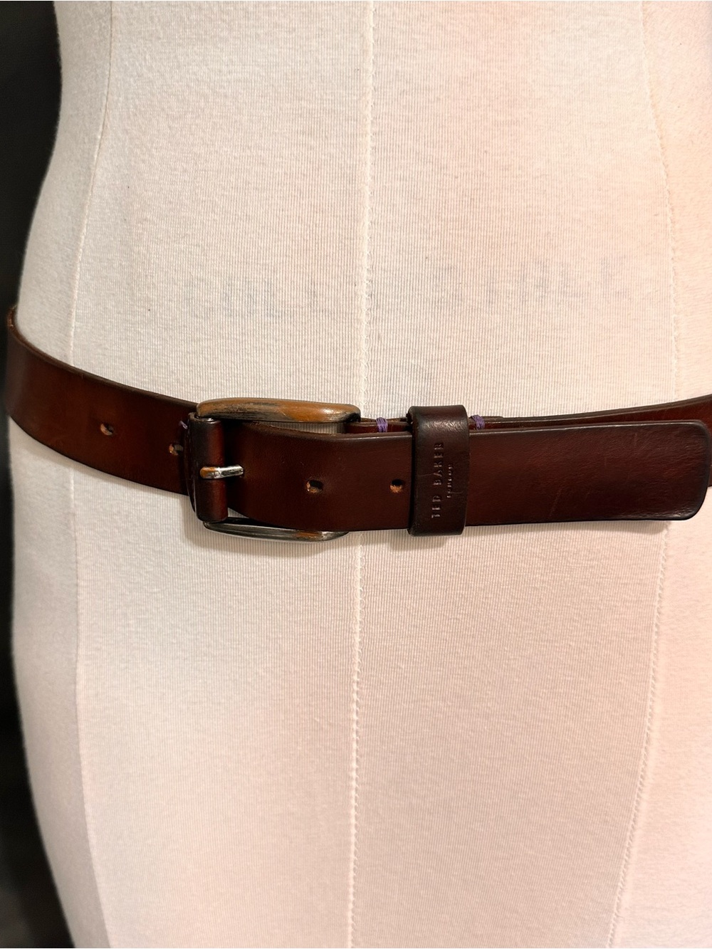 Classic Brown Leather Men's Belt Ted Baker Man's Leather Belt Brown Classic Dres